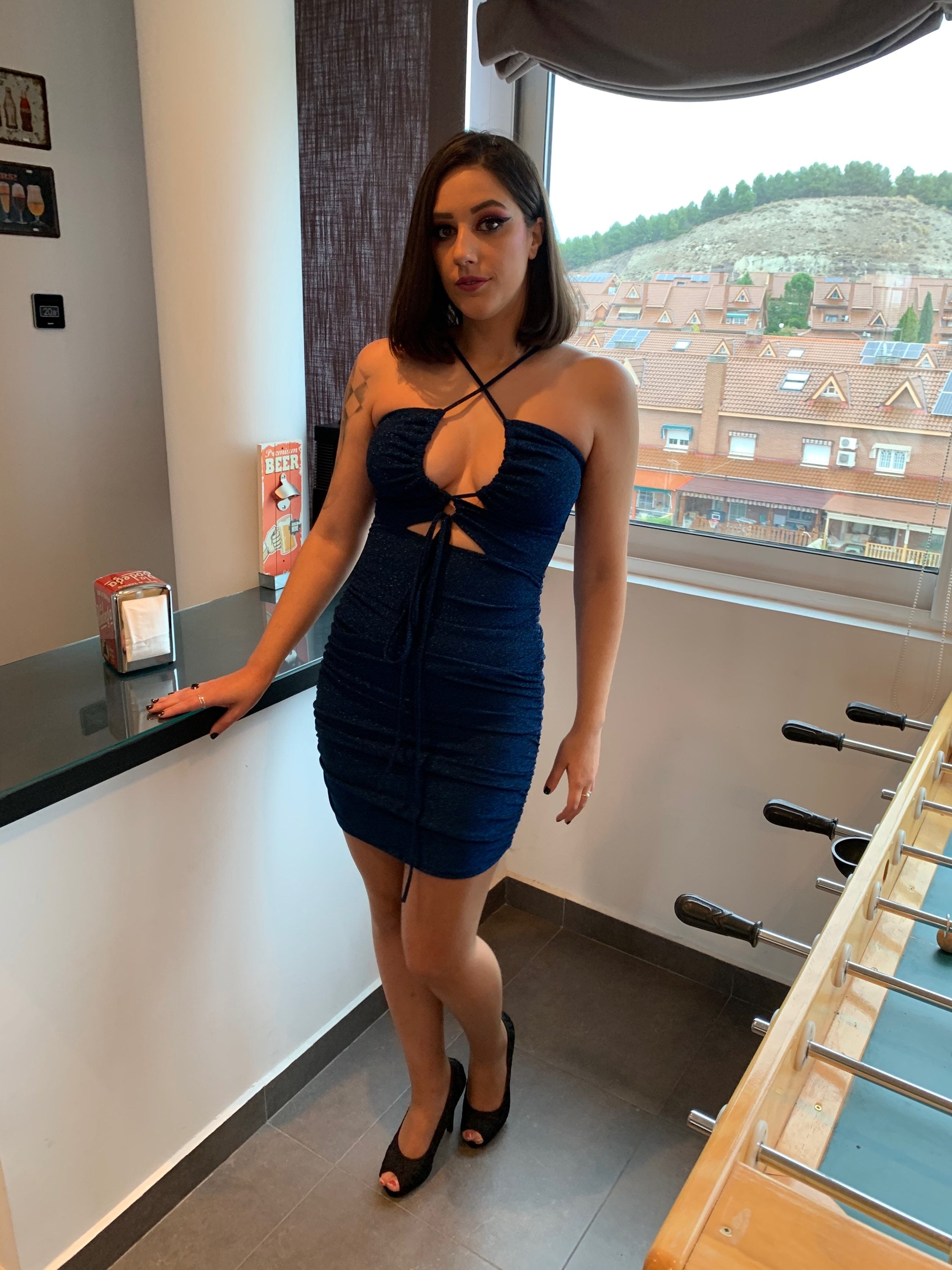 Vestido corto strass Angelina image 10