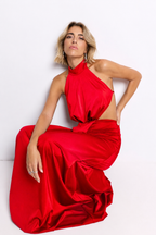 Vestido largo Kenia Rojo