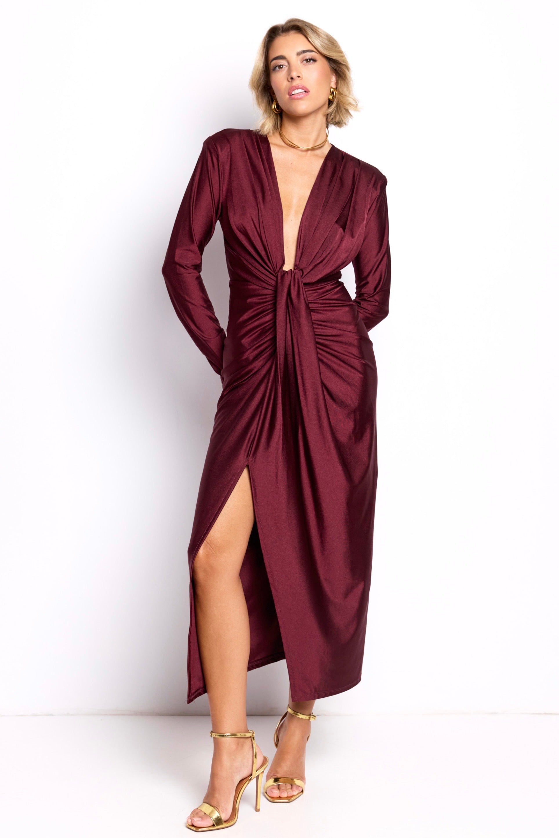 Alexandra dress with sleeves