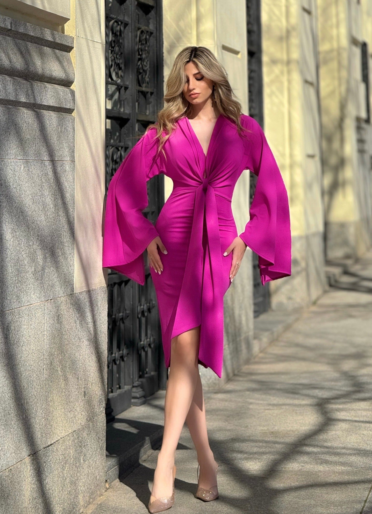 Vestido midi Noosa Buganvilla