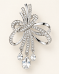 Broche lazo plata