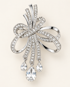 Broche lazo plata