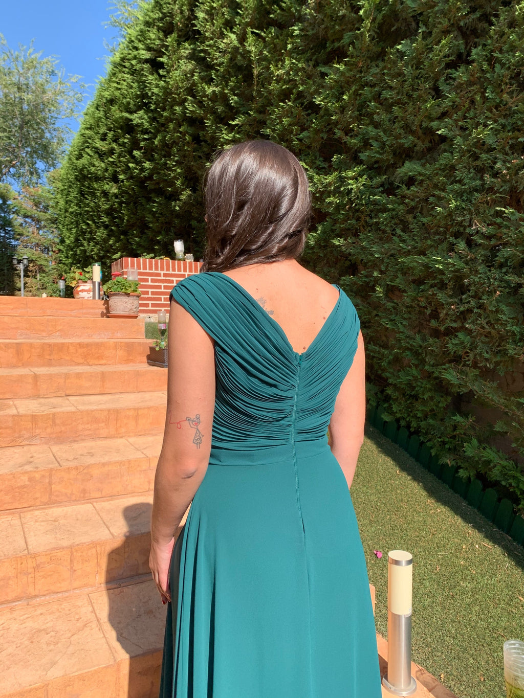 Vestido Sabela Verde botella image 4