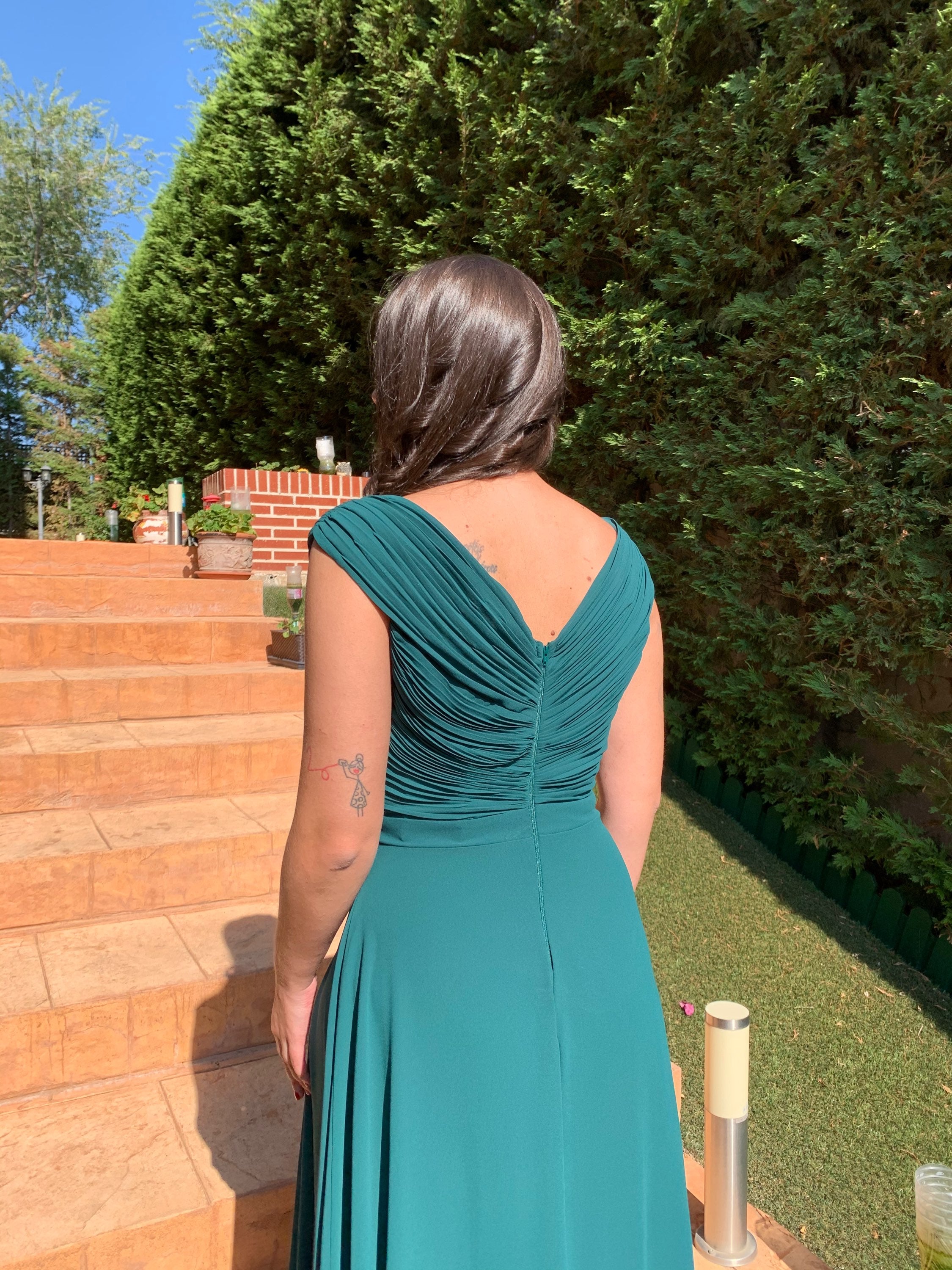 Vestido Sabela Verde botella image 4