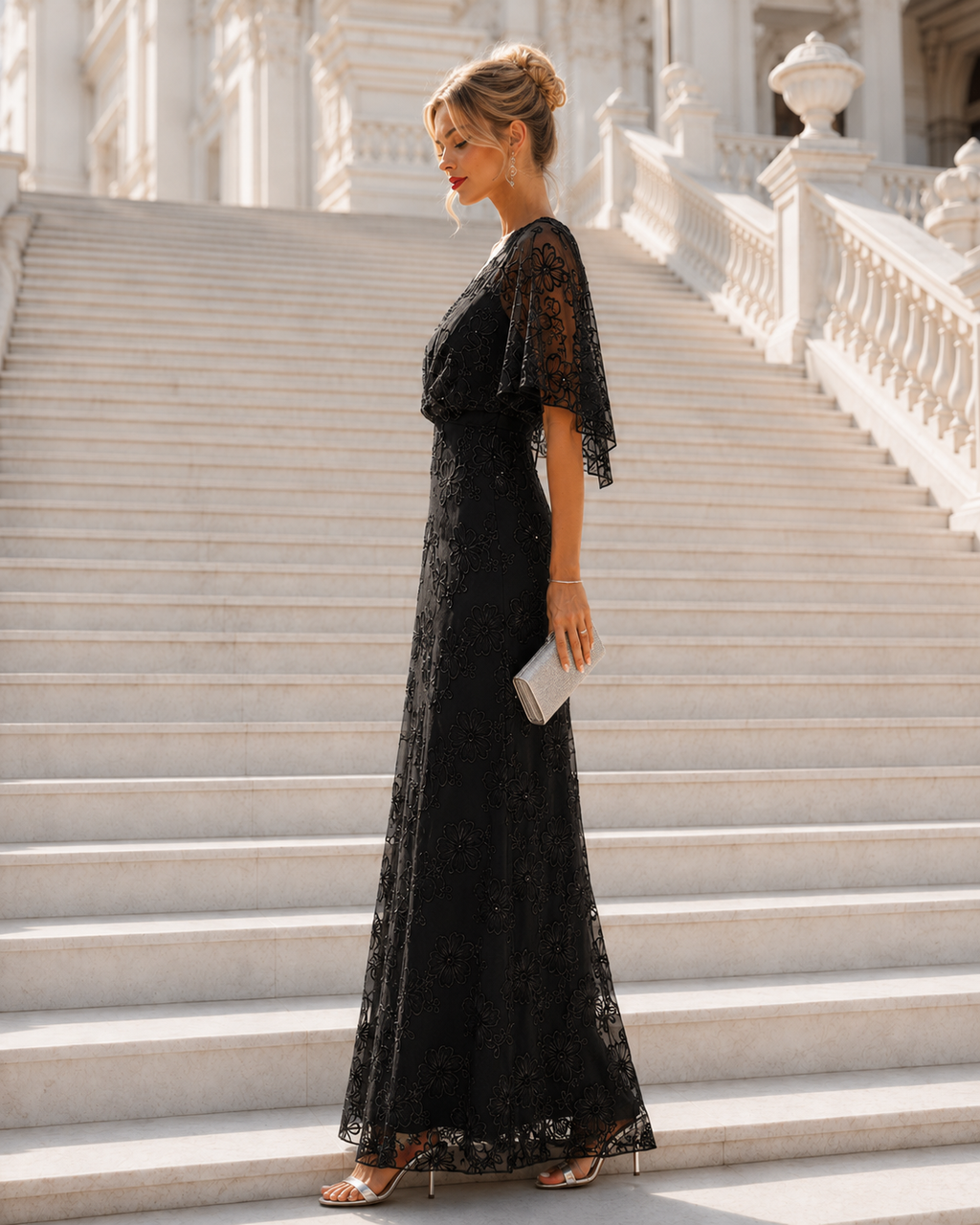 Vestido largo Duna Negro