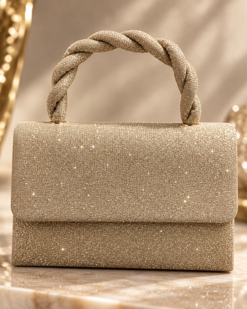 Bolso Dorado Coquette one