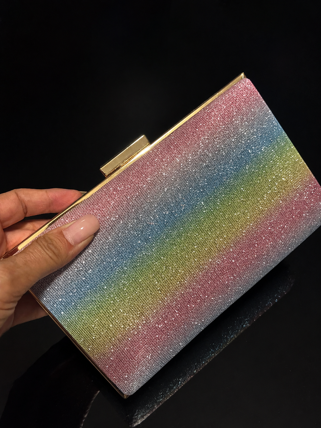 Bolso clutch multicolor