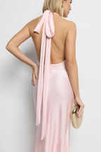 Vestido largo Ara rosa