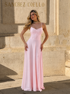Vestido largo Venecia Rosa