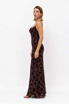 Vestido largo Brooklyn Chocolate