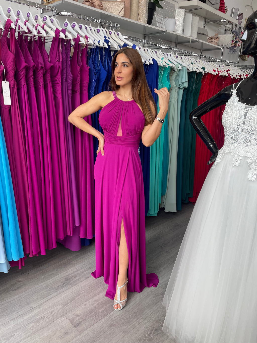 Vestido largo suhaila buganvilla