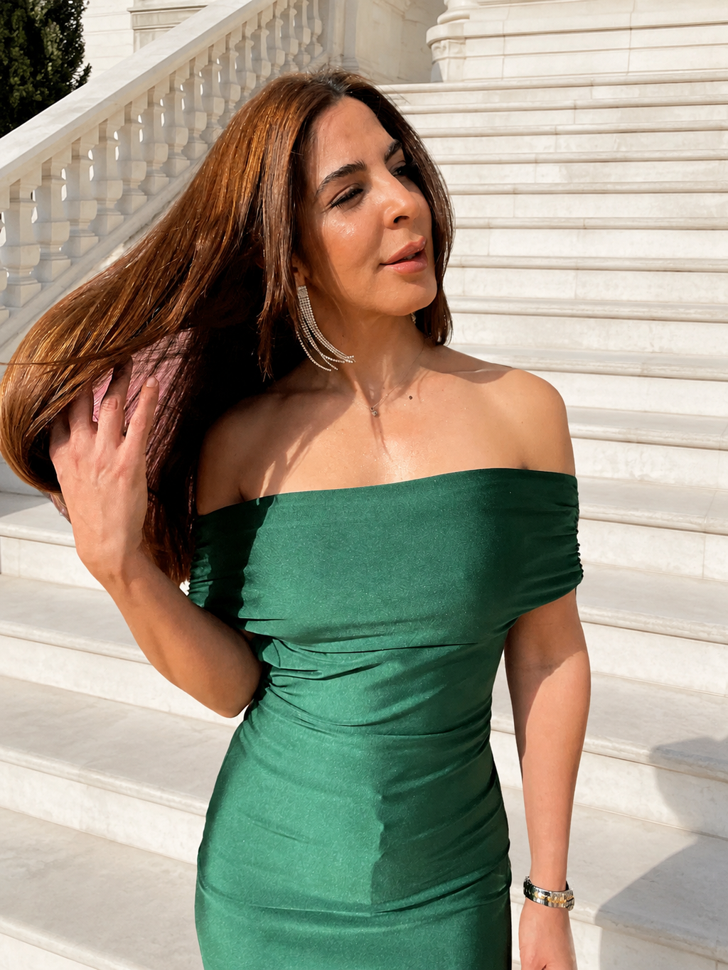 Vestido largo Alaia botella