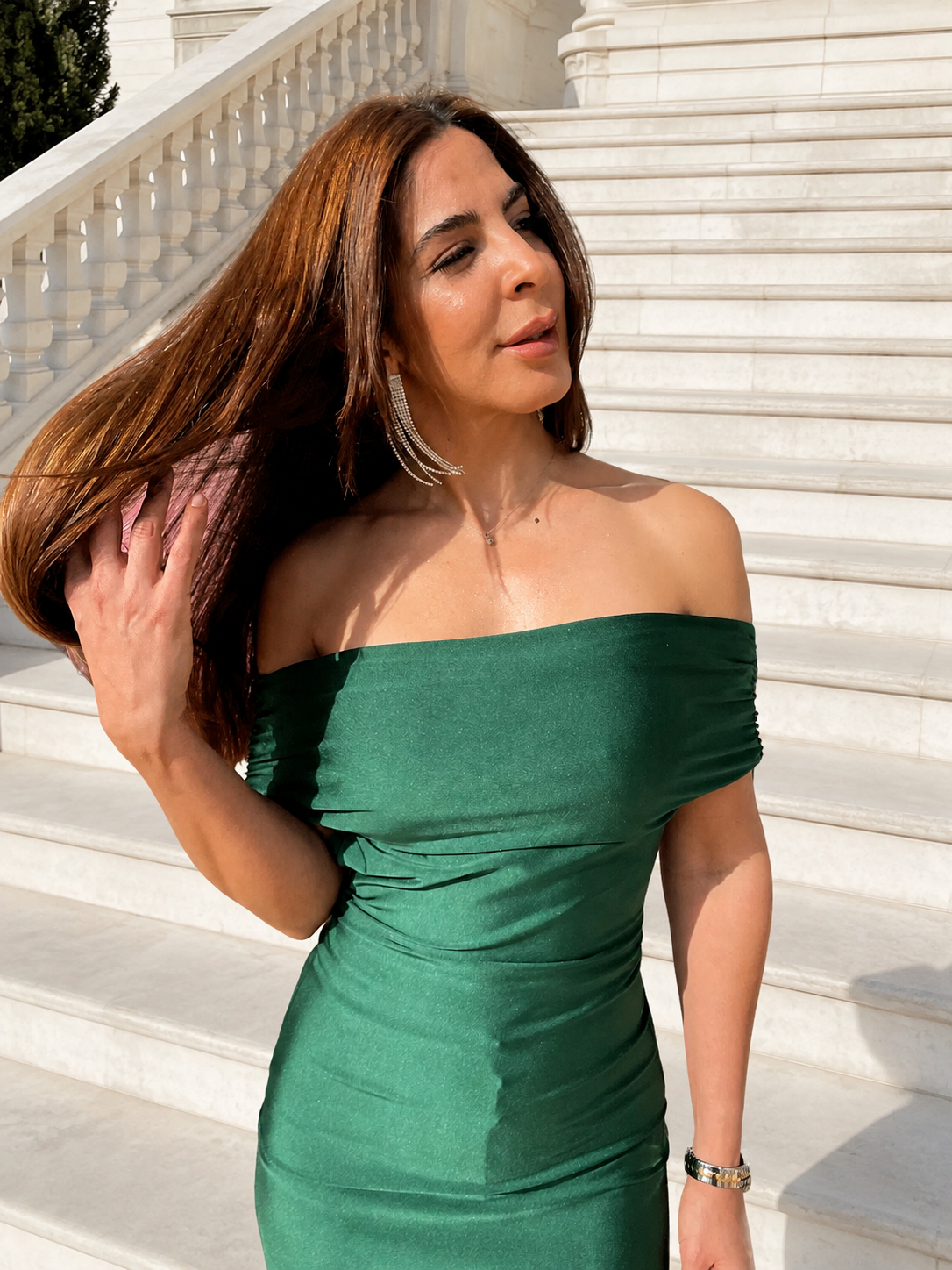 Vestido largo Alaia botella