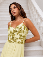 Vestido largo Belha Amarillo