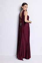 Vestido largo Beberly Burdeos