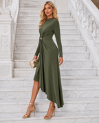 Vestido midi Lix Kaki