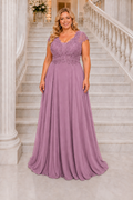 Vestido largo TG Italia Rosa malva