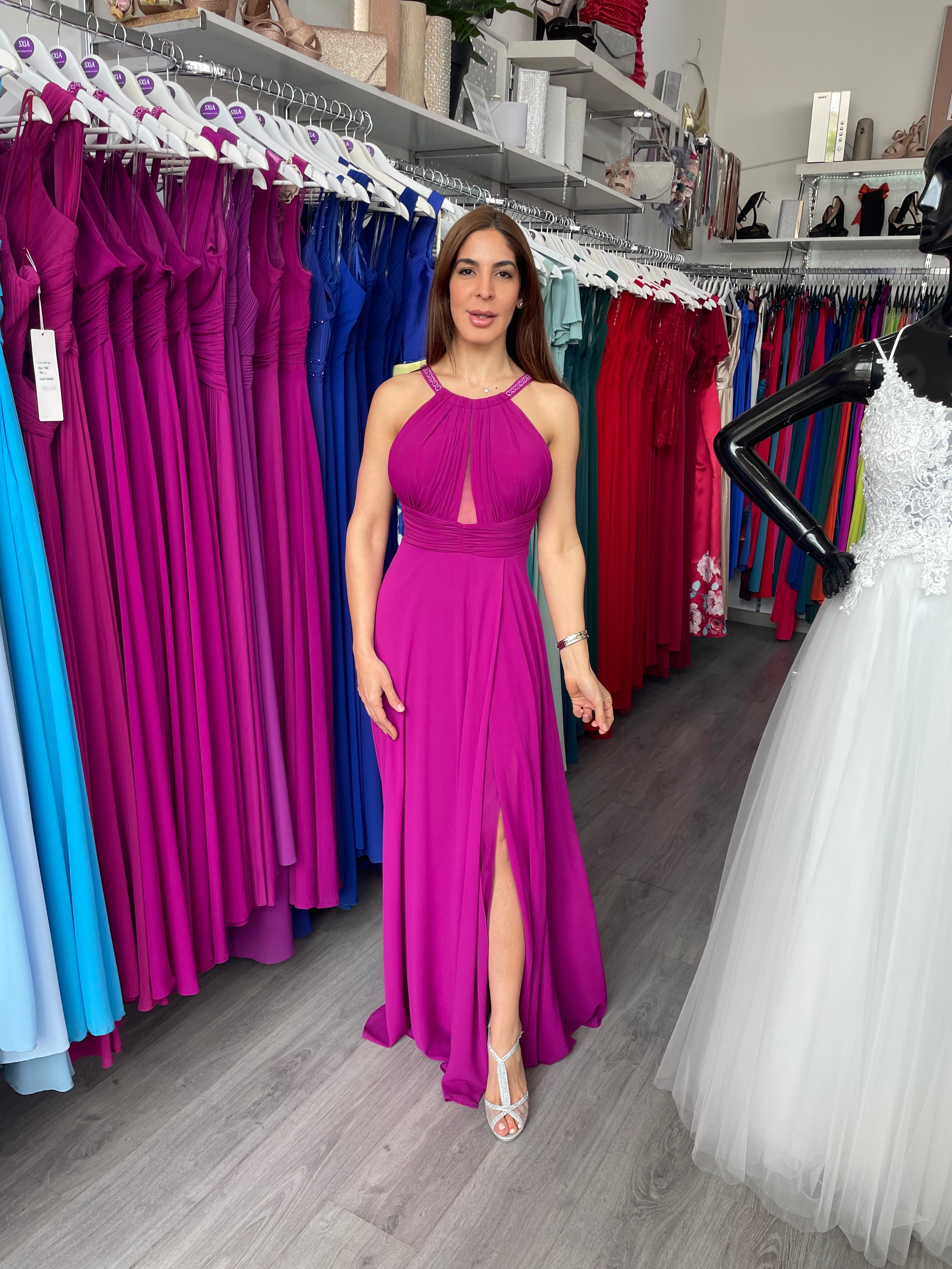 Vestido largo suhaila buganvilla