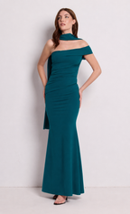 Vestido largo Tirma petróleo
