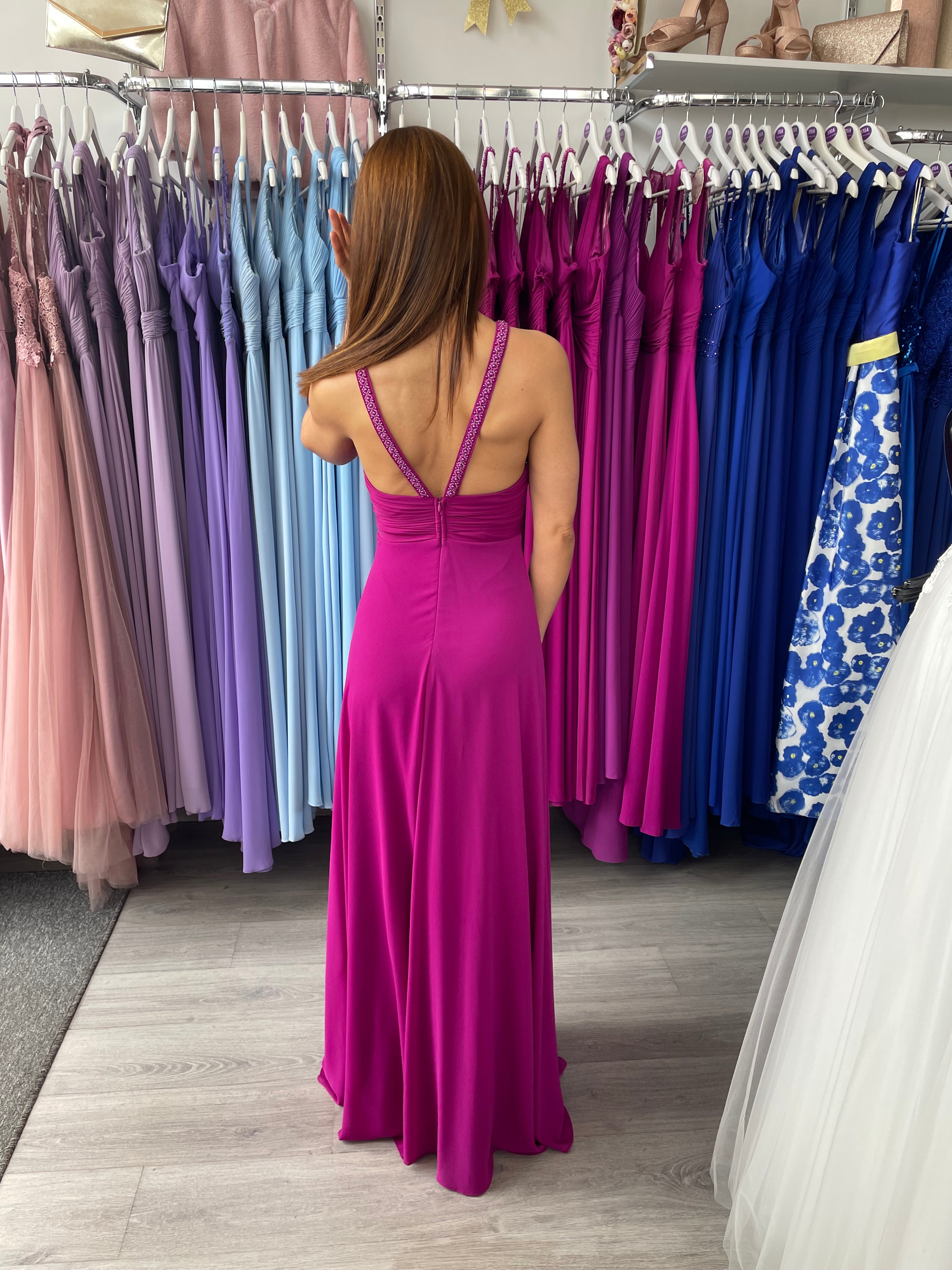 Vestido largo suhaila buganvilla