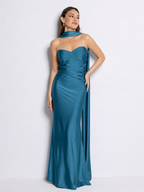 Vestido largo Beberly Petróleo