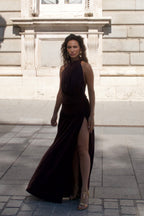 Vestido Largo Dilema chocolate
