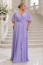 Vestido largo curvy Ingrid Lila