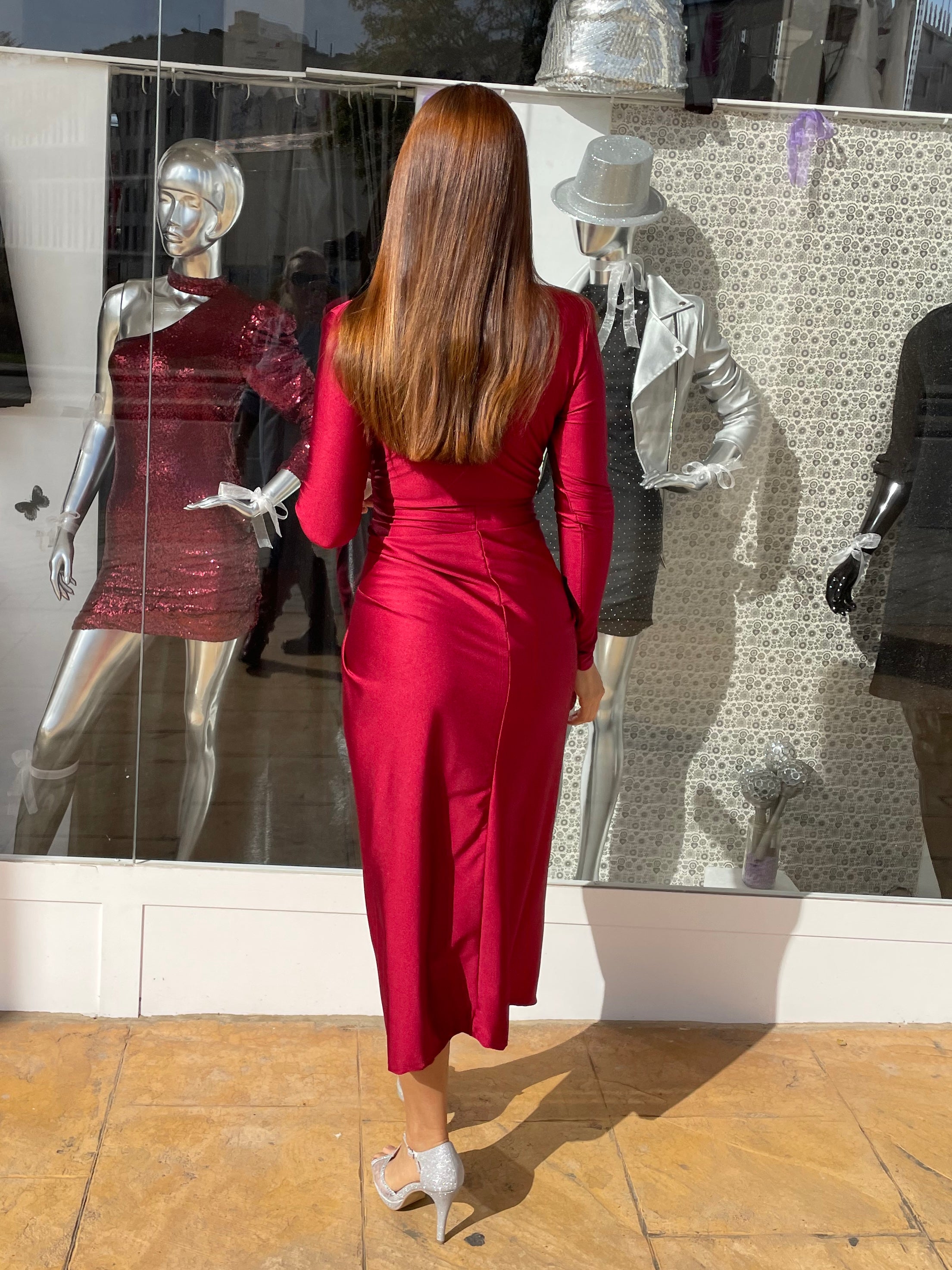 Alexandra dress with sleeves