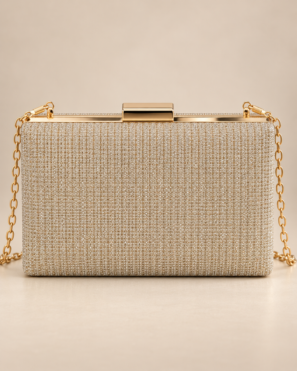 Bolso clutch Champange 89815