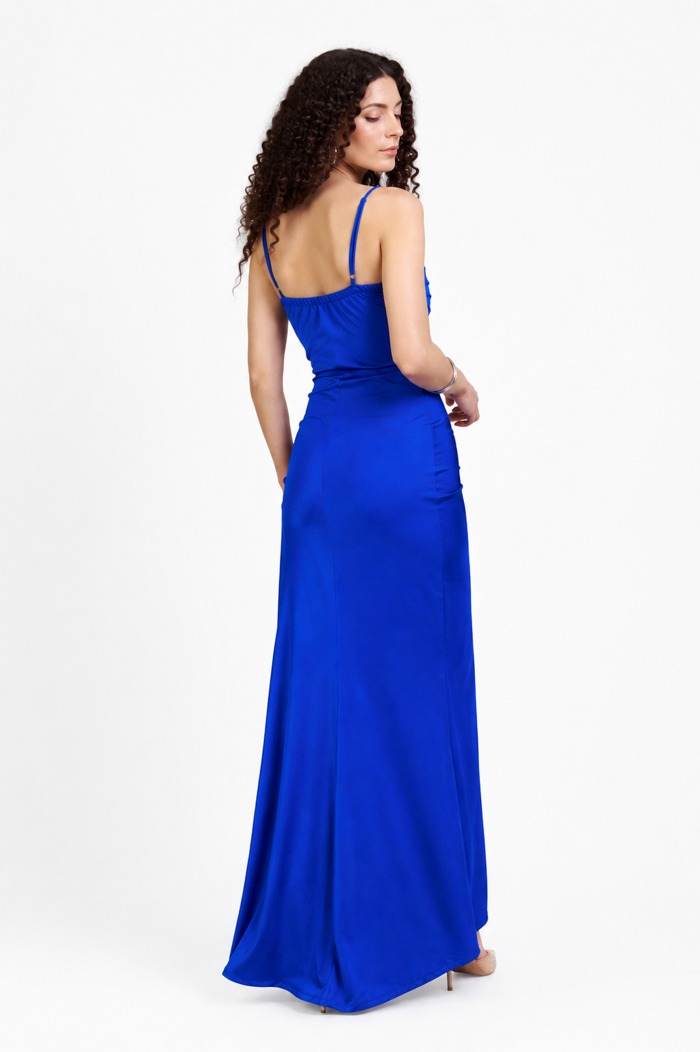 Vestido largo Adrianna azulón