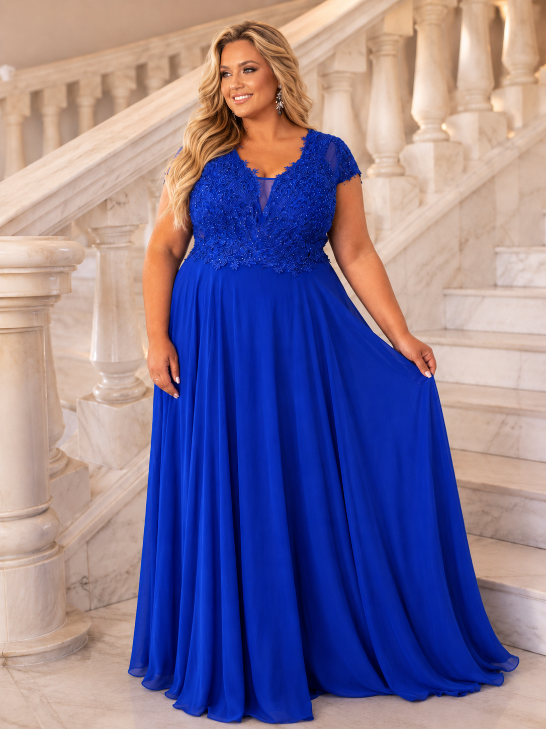 Vestido largo TG Italia Rosa malva