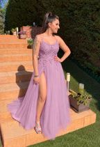 Vestido largo Miss Bliss Malva