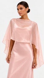 Capa organza satinada Rosa