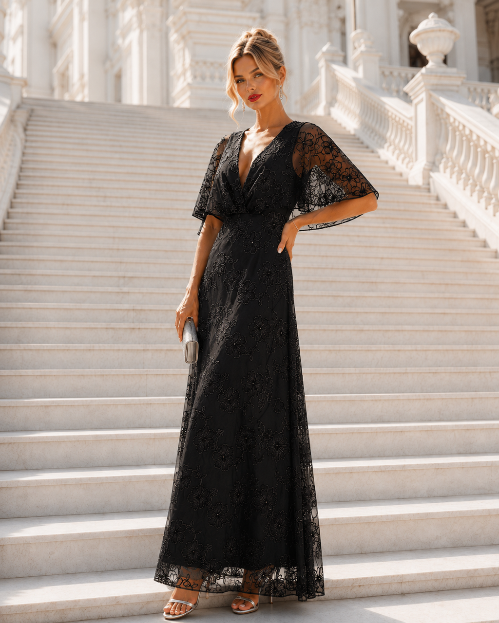 Vestido largo Duna Negro