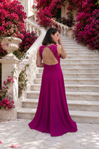 Vestido largo Fayna Buganvilla