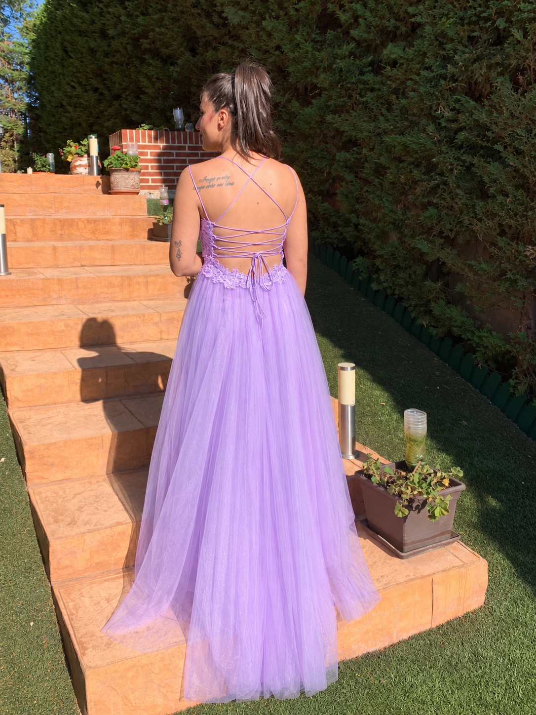 Vestido largo Miss Bliss Lila