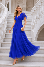 Vestido largo Érika tul Azulòn