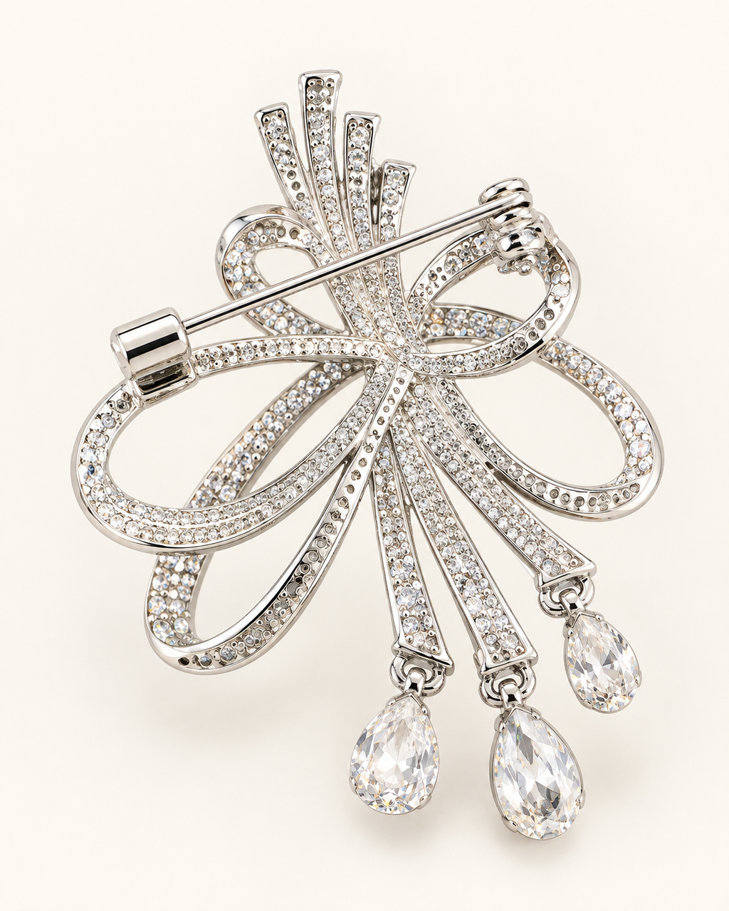 Broche lazo plata