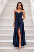 Vestido largo Belha Marino