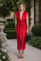 Vestido largo Alexandra Rojo