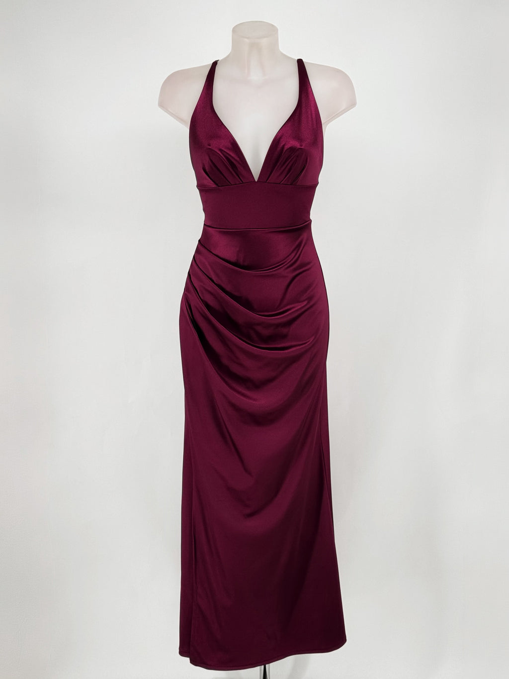 Vestido largo Jay cereza