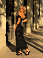Vestido largo Anais Negro