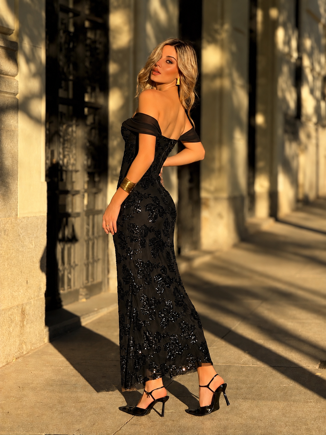 Vestido largo Anais Negro