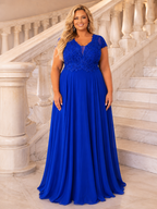 Vestido largo TG Italia Rosa malva