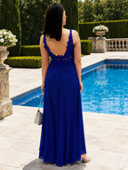 Vestido largo Eda Azulón