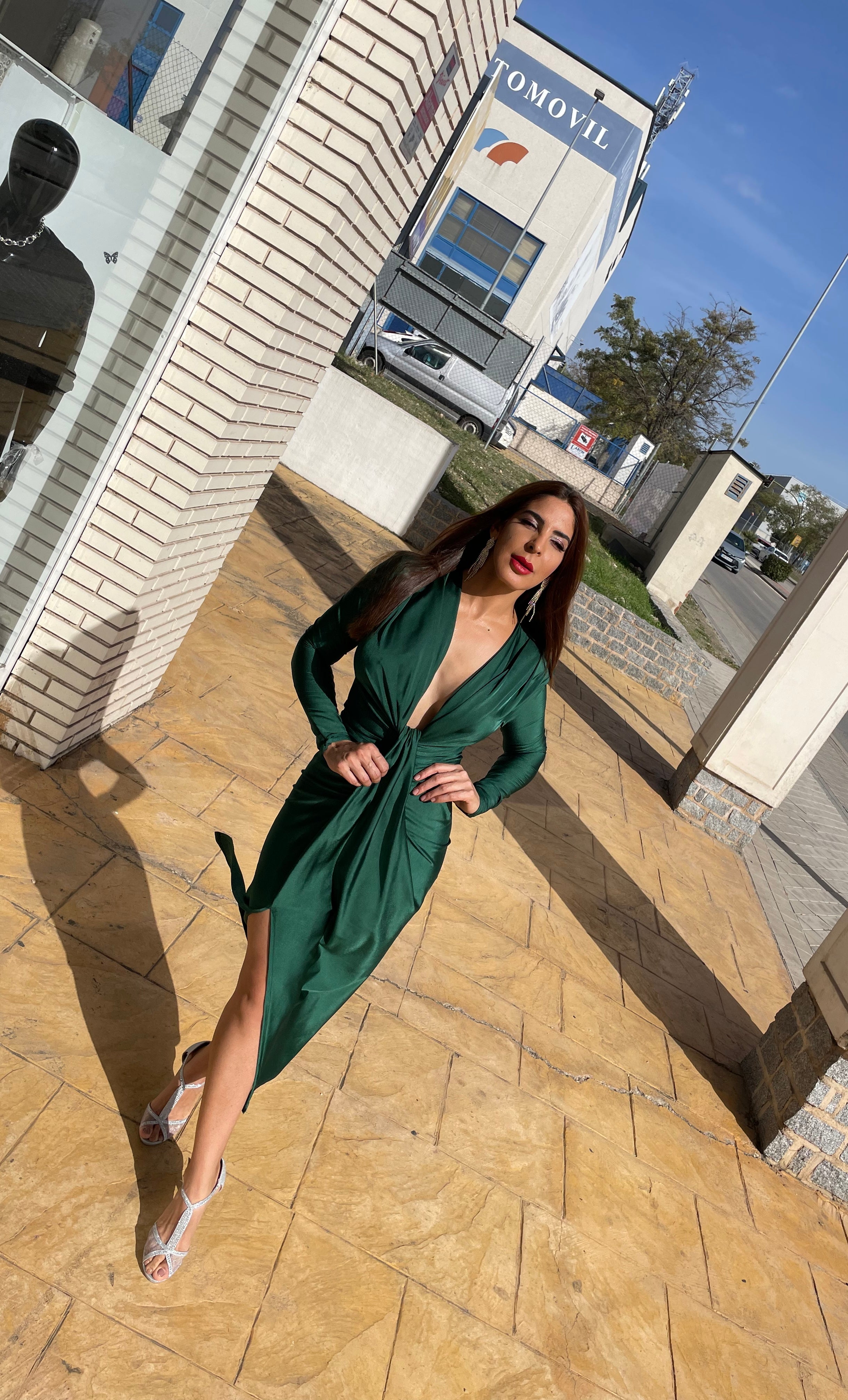 Alexandra dress with sleeves