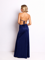 Vestido largo Kenia Marino