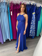 Vestido largo Suhaila azulón