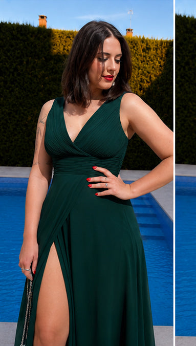 Vestido largo Enma Botella