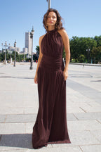 Vestido Largo Dilema chocolate